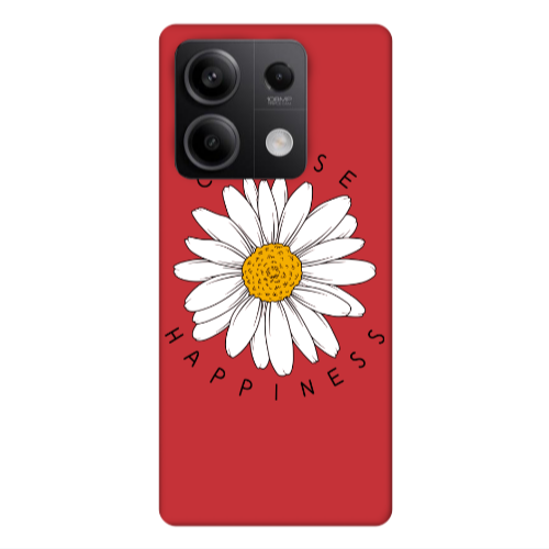 Xiaomi Redmi Note 13Pro 5G Chose Happines Red Colored Silicone TPU Θήκη