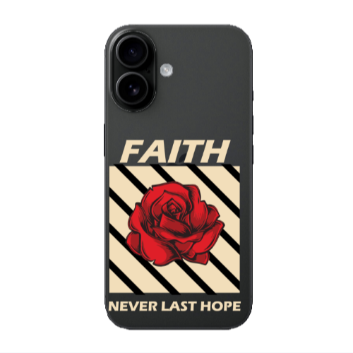 Apple Iphone 16 plus Faith Never Last Hope Transparent Silicone TPU Θήκη