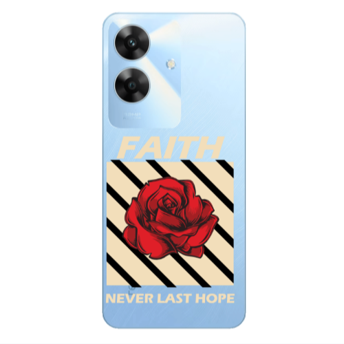 Realme Note 60 Faith Never Last Hope Transparent Silicone TPU Θήκη