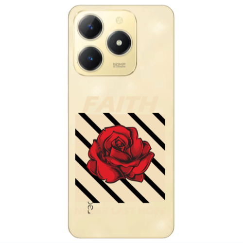 Realme C61 Faith Never Last Hope Transparent Silicone TPU Θήκη