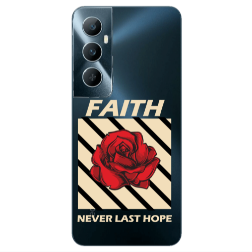 Realme C65 Faith Never Last Hope Transparent Silicone TPU Θήκη