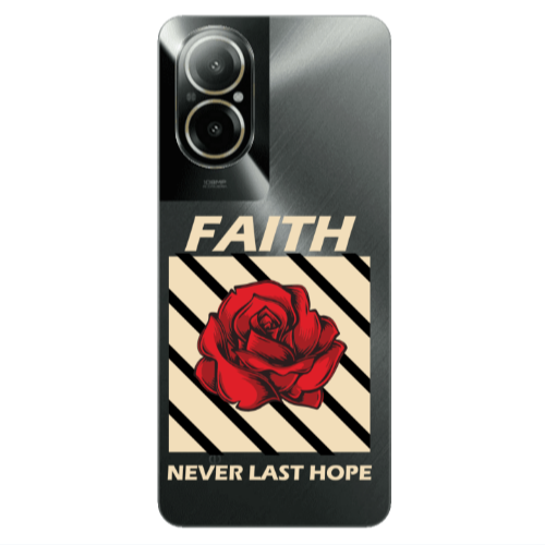 Realme C67 Faith Never Last Hope Transparent Silicone TPU Θήκη