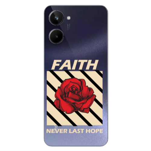 Realme 10 Faith Never Last Hope Transparent Silicone TPU Θήκη