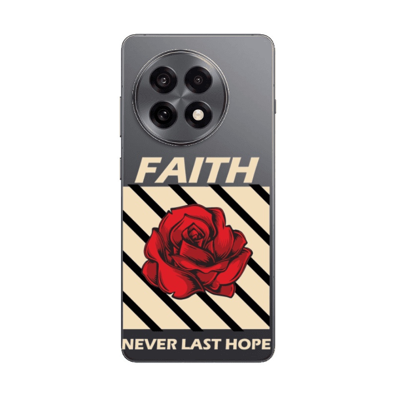 Oneplus 13 5G Faith Never Last Hope Transparent Silicone TPU Θήκη