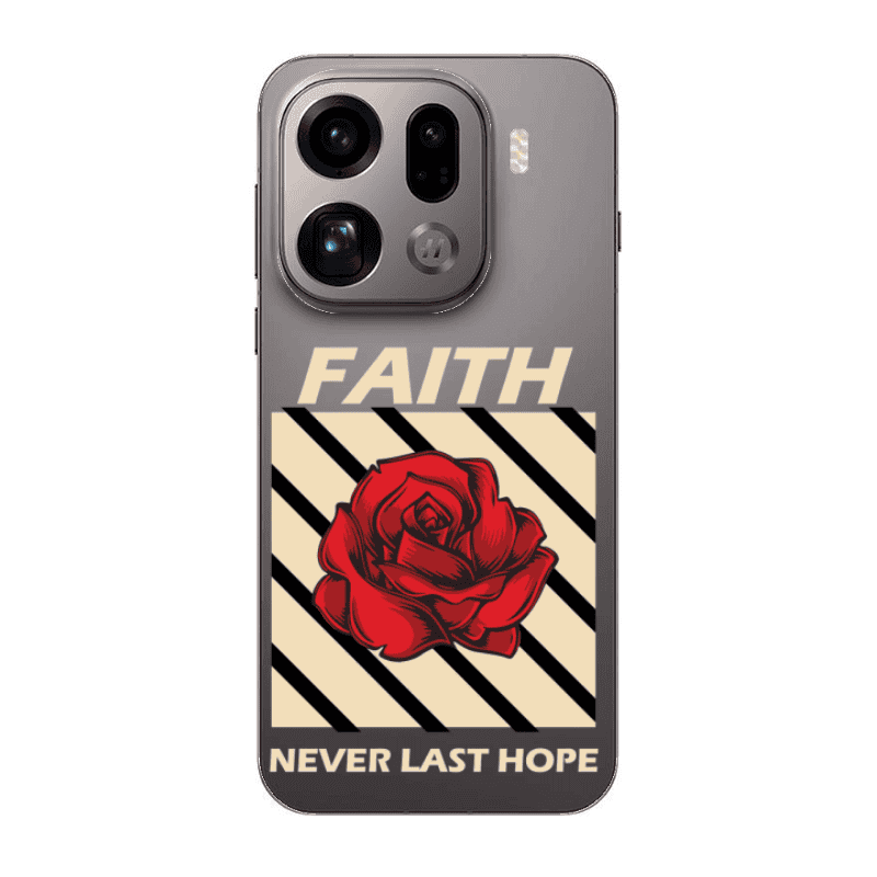 Oppo Find X9 Pro Faith Never Last Hope Transparent Silicone TPU Θήκη