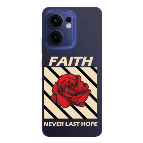 Oppo Reno13 FS Faith Never Last Hope Transparent Silicone TPU Θήκη
