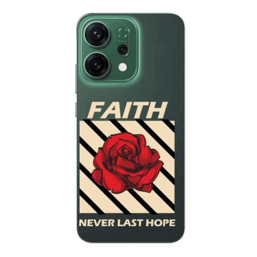 Oppo RENO 14 Faith Never Last Hope Transparent Silicone TPU Θήκη