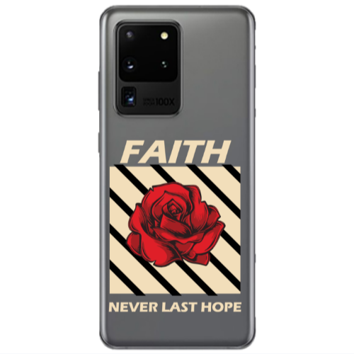 Samsung S20 Ultra Faith Never Last Hope Transparent Silicone TPU Θήκη