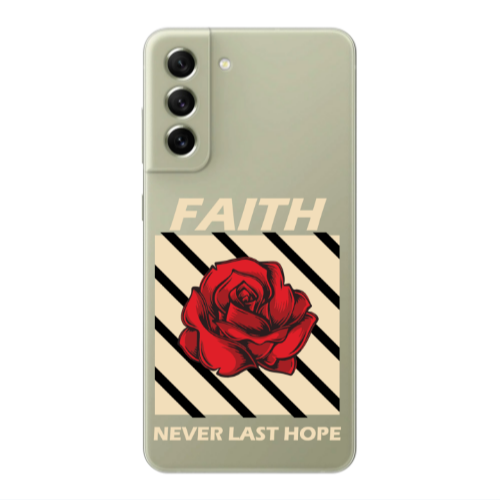 Samsung S21 Faith Never Last Hope Transparent Silicone TPU Θήκη