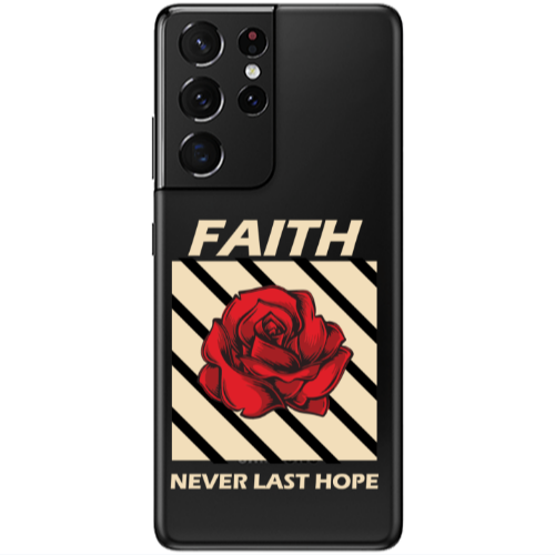 Samsung S21 Ultra Faith Never Last Hope Transparent Silicone TPU Θήκη