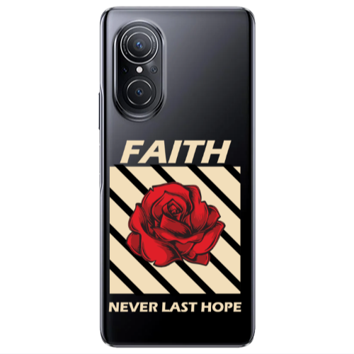 Huawei Nova 9 SE Faith Never Last Hope Transparent Silicone TPU Θήκη