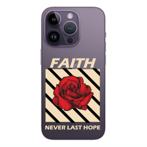 Apple iPhone 14 Pro  Faith Never Last Hope Transparent Silicone TPU Θήκη