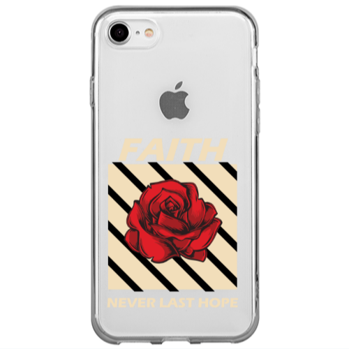 Apple iPhone 7 Faith Never Last Hope Transparent Silicone TPU Θήκη