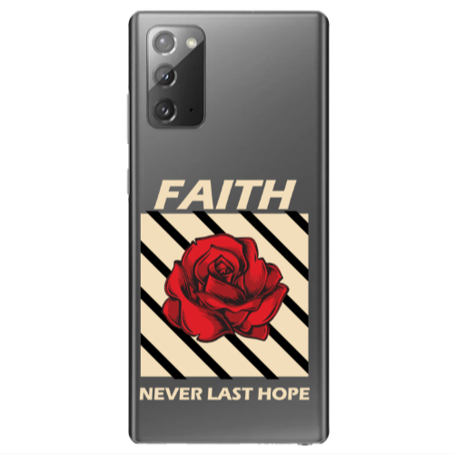 Samsung Note 20 Faith Never Last Hope Transparent Silicone TPU Θήκη