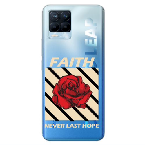 Realme 8 Pro Faith Never Last Hope Transparent Silicone TPU Θήκη