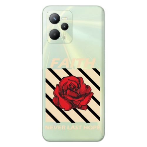 Realme C35 Faith Never Last Hope Transparent Silicone TPU Θήκη