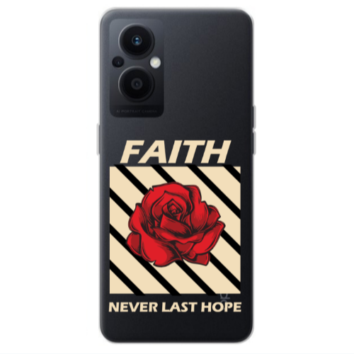 Oppo Reno 7 Lite Faith Never Last Hope Transparent Silicone TPU Θήκη