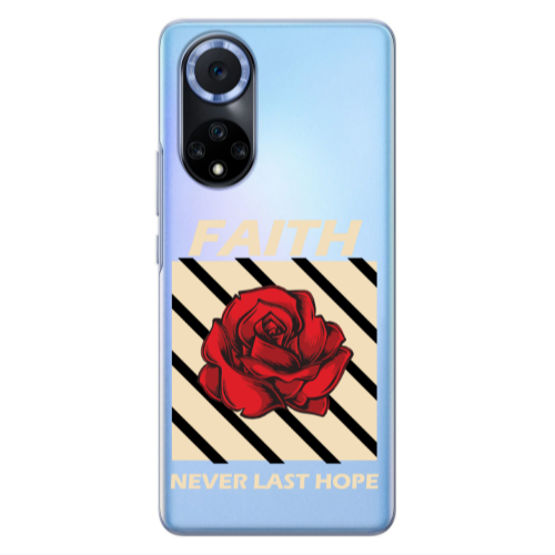Huawei Nova 9 Faith Never Last Hope Transparent Silicone TPU Θήκη