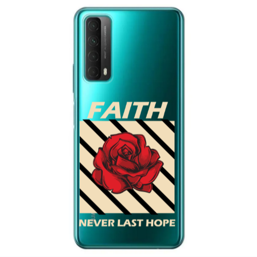 Huawei P Smart 2021 Faith Never Last Hope Transparent Silicone TPU Θήκη