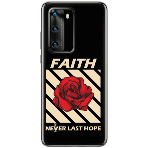Huawei P40 Faith Never Last Hope Transparent Silicone TPU Θήκη