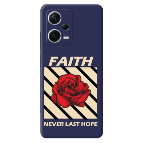 Xiaomi Poco X5 Faith Never Last Hope Dark blue Colored Silicone TPU Θήκη