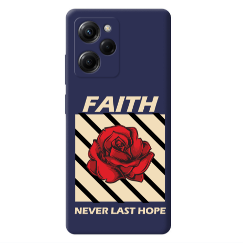 Xiaomi Poco X5 Pro Faith Never Last Hope Dark blue Colored Silicone TPU Θήκη