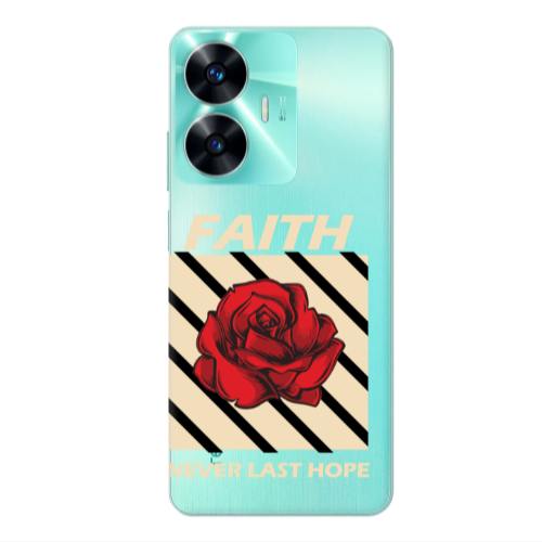 Realme C55 Faith Never Last Hope Transparent Silicone TPU Θήκη