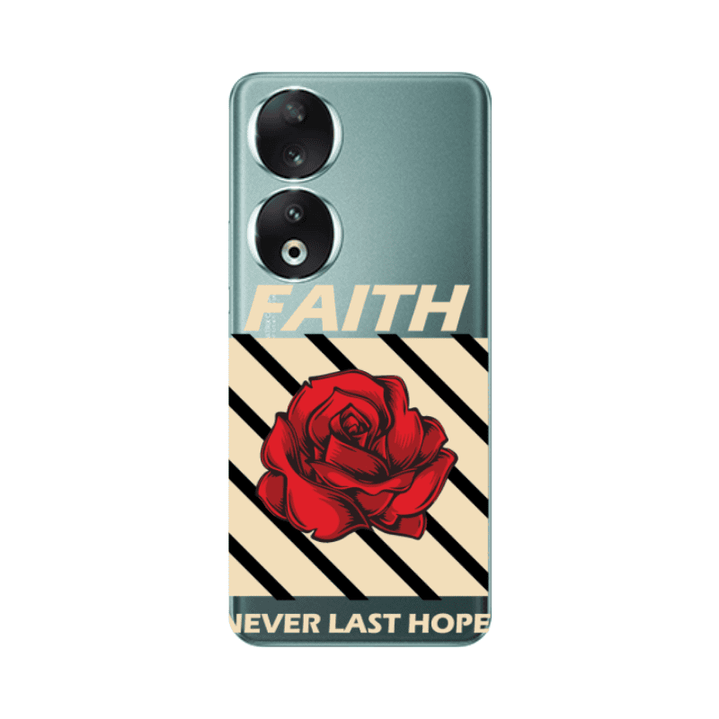 Honor 90 5G Faith Never Last Hope Transparent Silicone TPU Θήκη