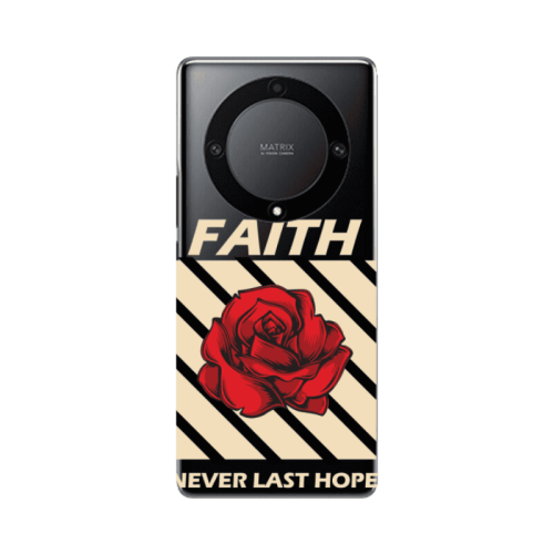 Honor Magic5 Lite 5G Faith Never Last Hope Transparent Silicone TPU Θήκη