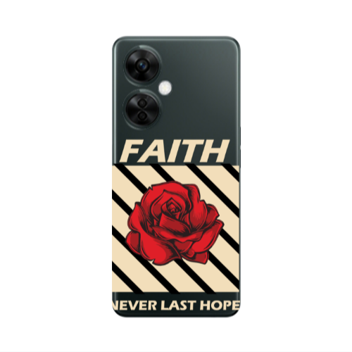Oneplus Nord CE 3 Lite 5G Faith Never Last Hope Transparent Silicone TPU Θήκη