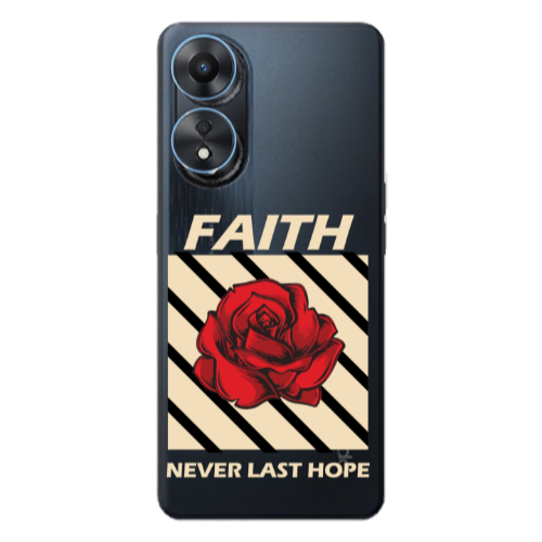 Oppo A 98 Faith Never Last Hope Transparent Silicone TPU Θήκη
