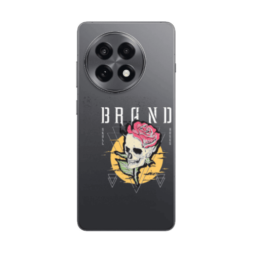 Oneplus 13 5G Skull Roses Transparent Silicone TPU Θήκη