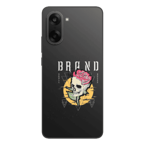 Oneplus Nord CE 5 Skull Roses Transparent Silicone TPU Θήκη