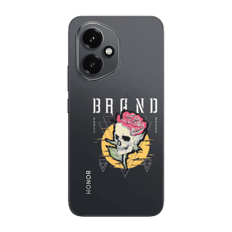 Honor Magic 400 Skull Roses Transparent Silicone TPU Θήκη