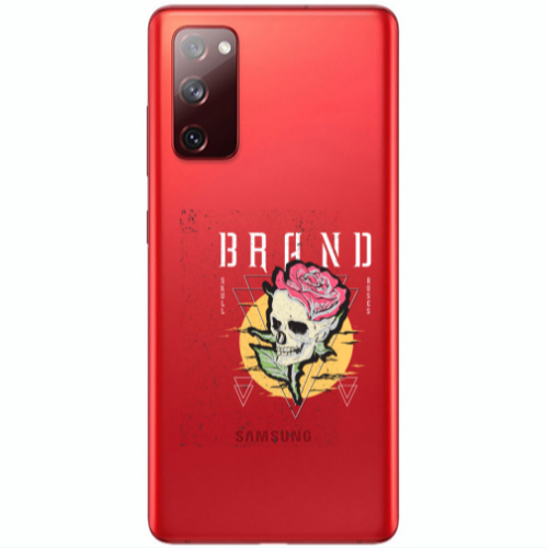 Samsung S20 FE Skull Roses Transparent Silicone TPU Θήκη