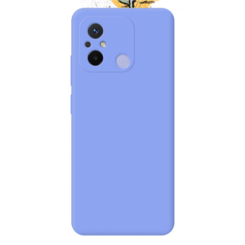 Xiaomi Redmi 12C Skull Roses Light Purple Colored Silicone TPU Θήκη