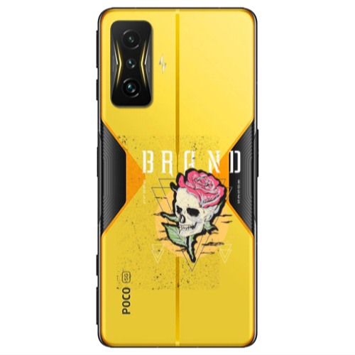 Xiaomi Poco F4 Gt Skull Roses Transparent Silicone TPU Θήκη