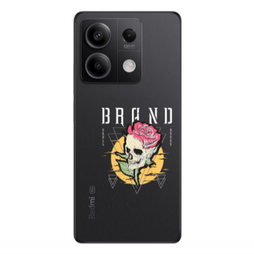 Xiaomi Redmi Note 13Pro 5G Skull Roses Transparent Silicone TPU Θήκη