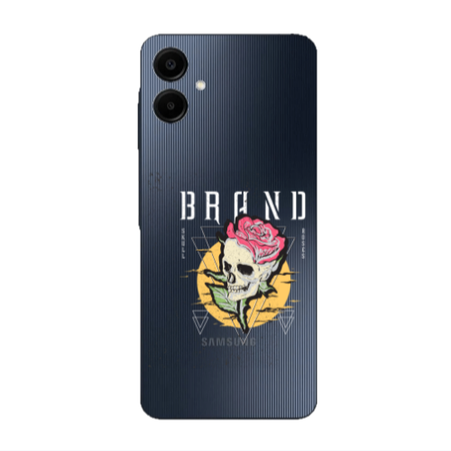 Samsung A06 Skull Roses Transparent Silicone TPU Θήκη
