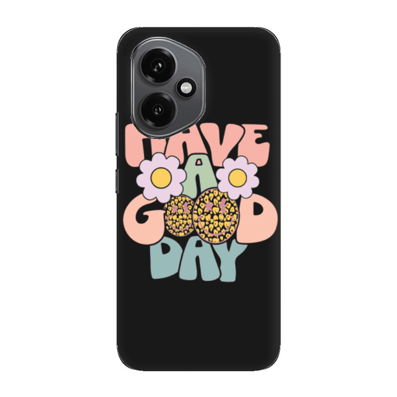 Honor Magic 400 Have A Good day Black Colored Silicone TPU Θήκη