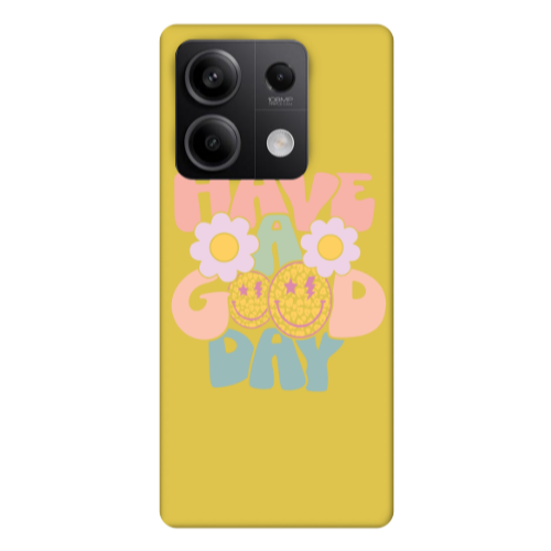 Xiaomi Redmi Note 13 5G Have A Good day Yellow Colored Silicone TPU Θήκη