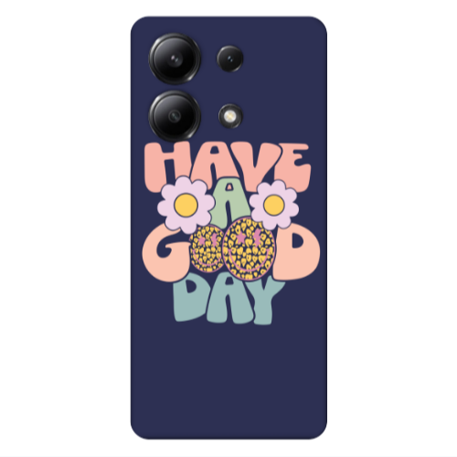 Xiaomi Redmi Note 13 4G Have A Good day Dark blue Colored Silicone TPU Θήκη