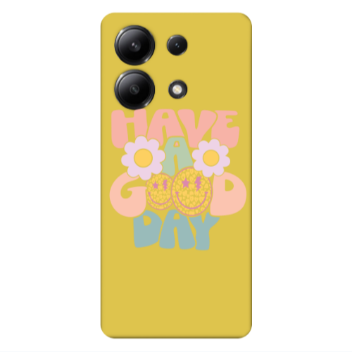 Xiaomi Redmi Note 13 4G Have A Good day Yellow Colored Silicone TPU Θήκη