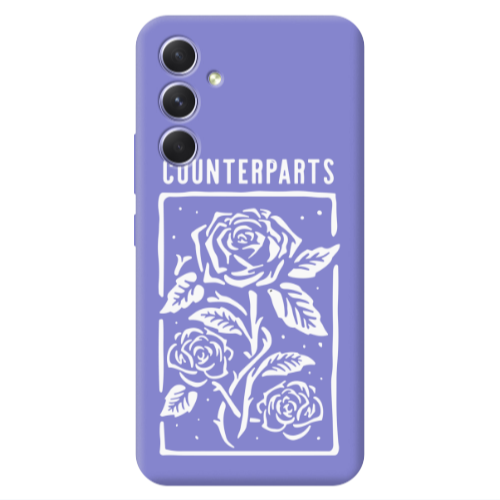 Samsung A56 Counterparts Purple Colored Silicone TPU Θήκη