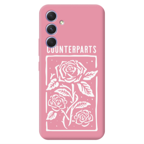 Samsung A56 Counterparts Pink Colored Silicone TPU Θήκη