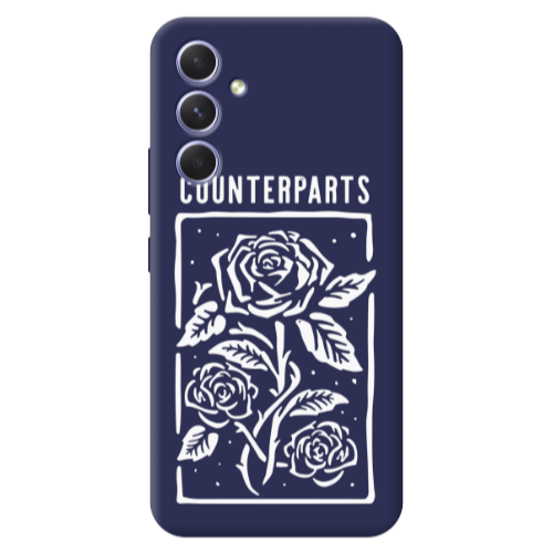 Samsung A56 Counterparts Dark blue Colored Silicone TPU Θήκη