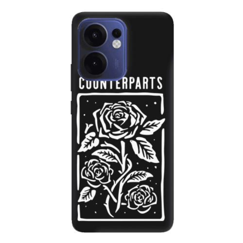 Oppo Reno13 FS Counterparts Black Colored Silicone TPU Θήκη