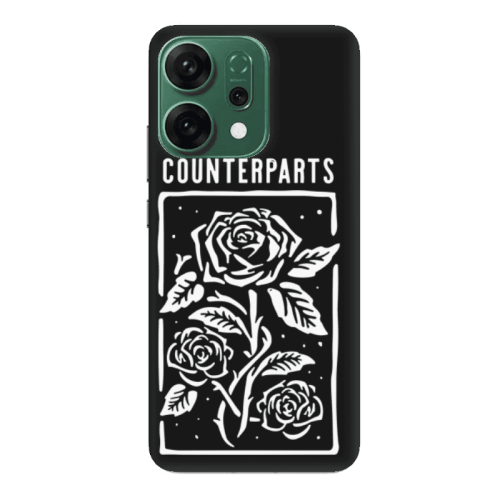 Oppo RENO 14 Counterparts Black Colored Silicone TPU Θήκη