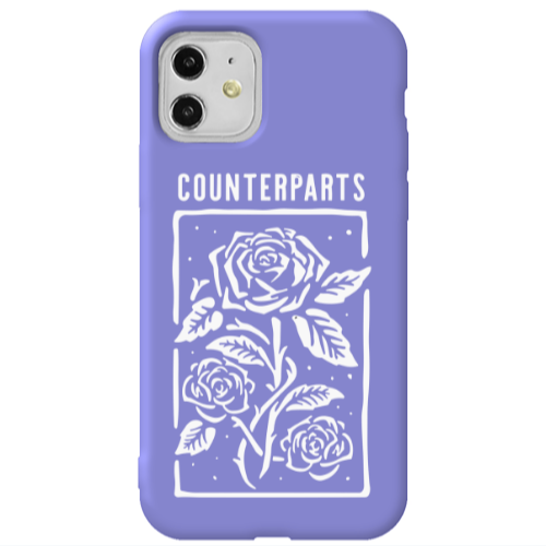 Apple iPhone 11  Counterparts Purple Colored Silicone TPU Θήκη