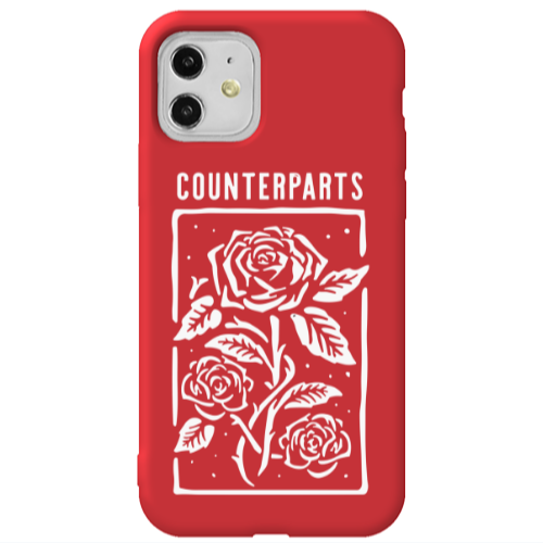 Apple iPhone 11  Counterparts Red Colored Silicone TPU Θήκη